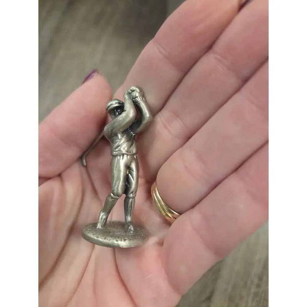 Golfer Figurines in Collectible Pewter Metalware Minis Lot Of 9